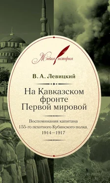 Валентин Левицкий На Кавказском фронте Первой мировой. Воспоминания капитана 155-го пехотного Кубинского полка.1914–1917 обложка книги