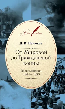 Дмитрий Ненюков От Мировой до Гражданской войны. Воспоминания. 1914–1920 обложка книги