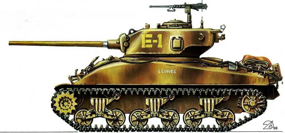 М4А1 76W 2я американская танковая дивизия 2nd Armored Division - фото 69