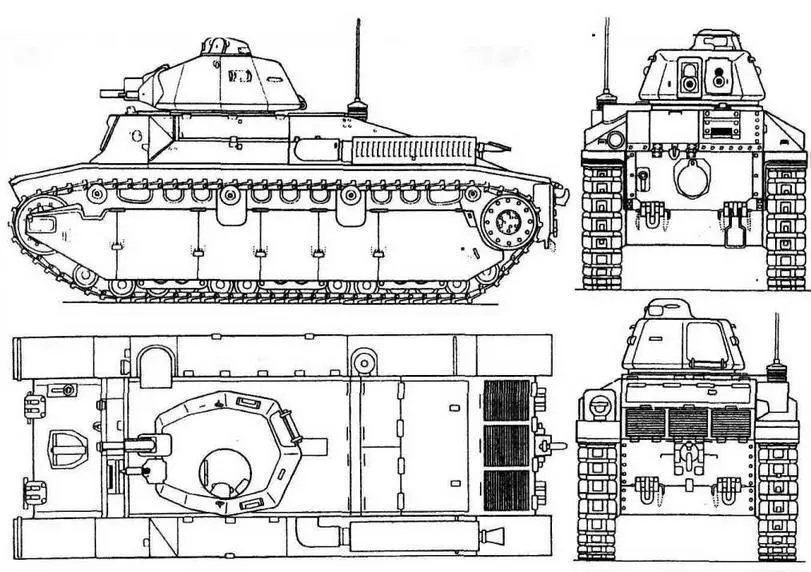 D2 ТАКТИКОТЕХНИЧЕСКИЕ ХАРАКТЕРИСТИКИ ТАНКА D2 БОЕВАЯ МАССА т 19 ЭКИПАЖ - фото 12