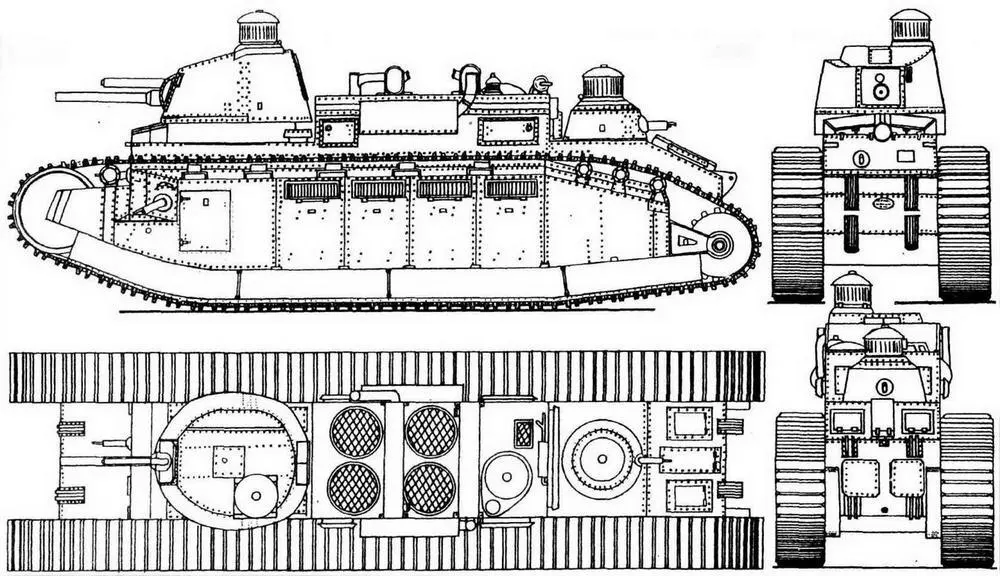 FCM 2C ТАКТИКОТЕХНИЧЕСКИЕ ХАРАКТЕРИСТИКИ ТАНКА FCM 2C БОЕВАЯ МАССА т 70 - фото 15
