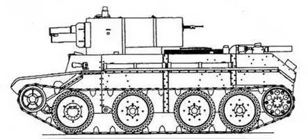 БТ7А БТ7 обр 1937 г ТАКТИКОТЕХНИЧЕСКИЕ ХАРАКТЕРИСТИКИ ТАНКА БТ7 - фото 10