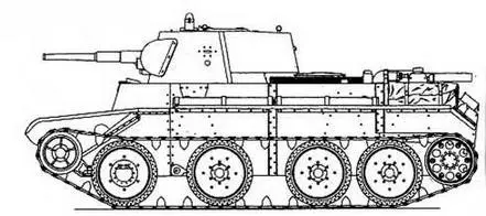БТ7 обр 1937 г ТАКТИКОТЕХНИЧЕСКИЕ ХАРАКТЕРИСТИКИ ТАНКА БТ7 обр1935 г - фото 11