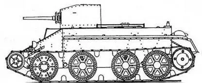 БТ2 БТ7 обр 1937 г башня конической формы с пулеметом в кормовой нише - фото 7