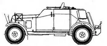 Kfz 13 Kfz 14 ТАКТИКОТЕХНИЧЕСКИЕ ХАРАКТЕРИСТИКИ БРОНЕАВТОМОБИЛЯ Kfz13 - фото 1