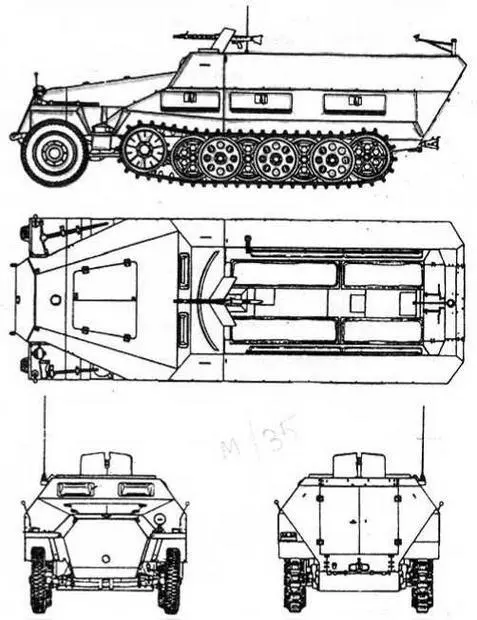 SdKfz2511 AusfD SdKfz2511 AusfA Sd Kfz 25110 mittlerer - фото 23