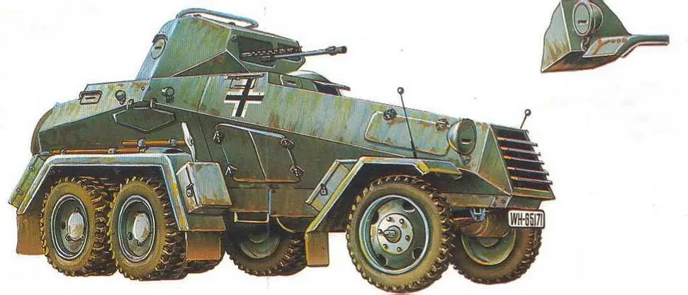 Тяжелый бронеавтомобиль SdKfz231 6Rad 10я танковая дивизия 10 Panzer - фото 85