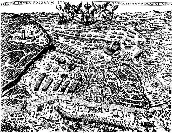 Бітва пад Хацінам у 1621 годзе Гравюра XVII стагоддзя Газетаулётка - фото 9