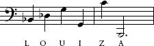 The melody began with Louizas name the drama of a diminished triad in first - фото 9