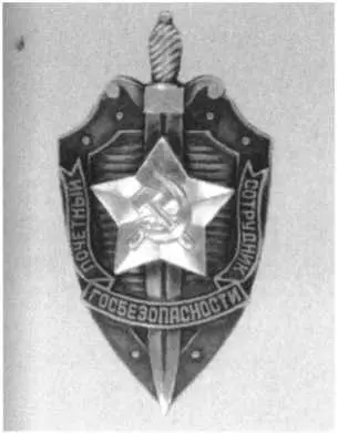 Нагрудный знак Почетный сотрудник госбезопасности Нагрудный знак За службу - фото 34
