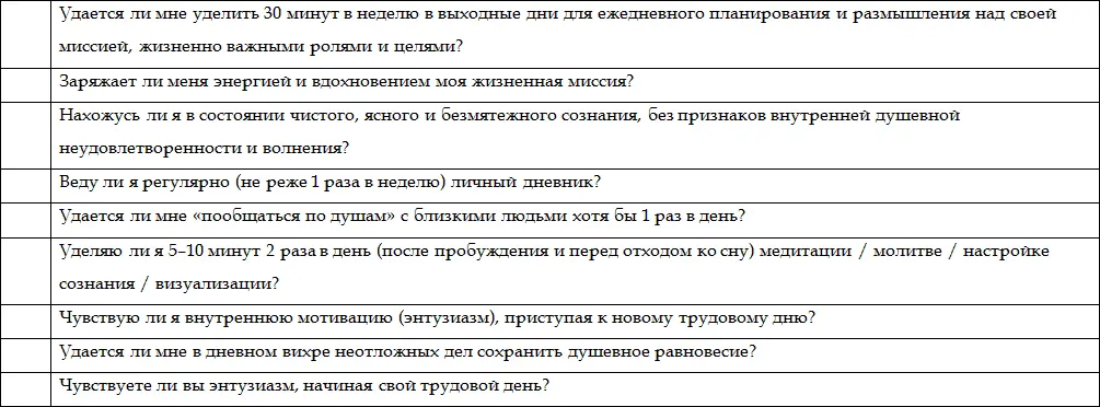Приложение 15 ШАБЛОН ДЛЯ ПРОЯСНЕНИЯ СОБСТВЕННЫХ ПРИОРИТЕТНЫХ РОЛЕЙ МОЯ - фото 16