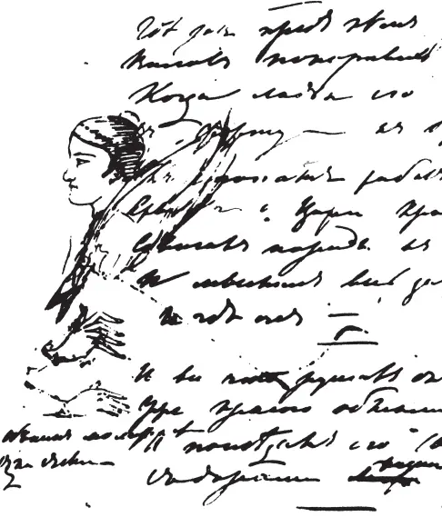 Анна Николаевна Вульф Рисунок А С Пушкина 1824 Александр Сергеевич - фото 62
