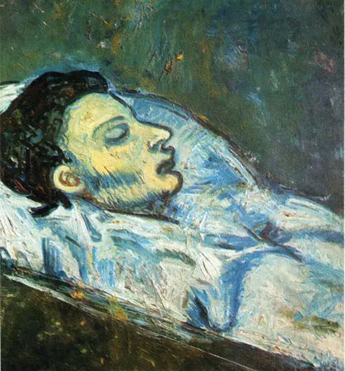 Касахемас в гробу 1901 Частное собрание Воспоминание Погребение - фото 12