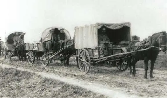 В пути к передовому перевязочному пункту ЮгоЗападный фронт Фото 1915 г - фото 9