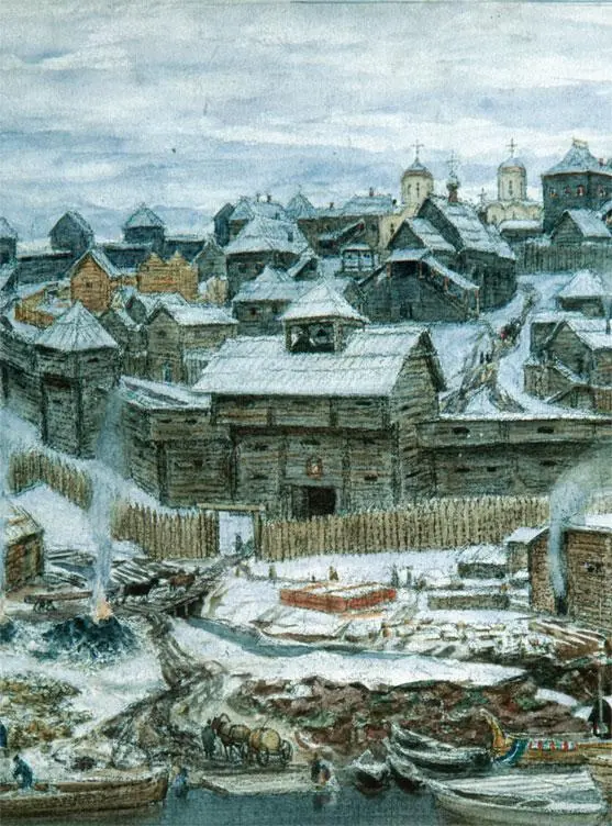 Аполлинарий Васнецов Московский Кремль при Иване Калите Виктор Васнецов - фото 149