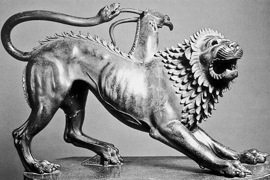 Рис 57 Большая бронзовая статуя этрусской Химеры из Ареццо Chimera - фото 57