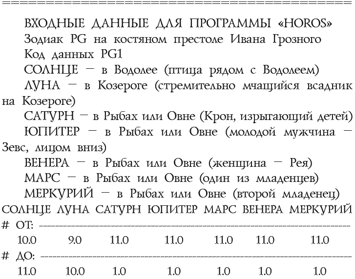 С помощью программы ГОРОС мы нашли все предварительные решения данного зодиака - фото 6