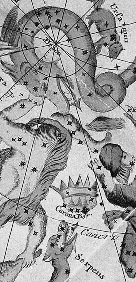Рис 12 Созвездие Короны Венца недалеко от полюса Фрагмент карты 1700 - фото 12