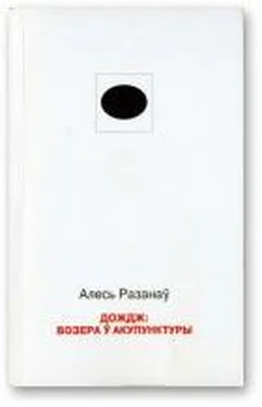 Алесь Разанаў Дождж: возера ў акупунктуры обложка книги