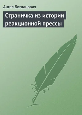 Ангел Богданович Страничка из истории реакционной прессы обложка книги