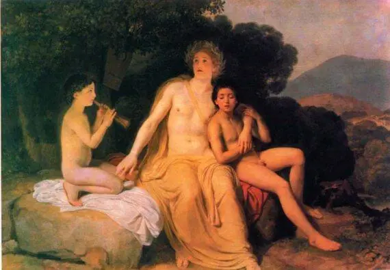 А Иванов Ветка 1840е А Иванов Аполлон Гиацинт и Кипарис 18311834 - фото 9