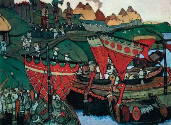Н Рерих Славяне на Днепре 1905 Н Рерих На вершинах 1936 Г Нисский - фото 56