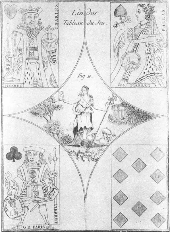 LE JEU DU NAINE JAUNE JEU DES CARTES HISTORIQUES ЛИЛЛЬ ОКОЛО 1760 Г Кроме - фото 78