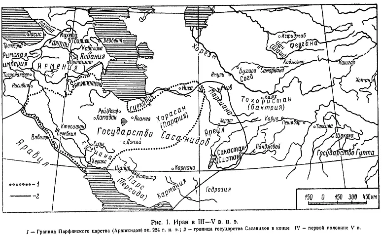 Карта 15 по НВ Пигулевской Карта 16 История Ирана М МГУ 1977 С 119 - фото 15