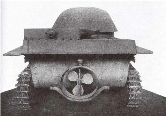 Опытный танк конструкции инженера Шитикова ТШ вид сзади Москва 1935 год - фото 46