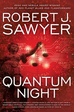 Robert Sawyer Quantum Night обложка книги