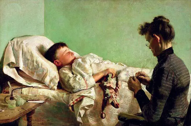 Д Б Франциско Больной ребенок 1893 Э Питерс Изготовление куклы - фото 114