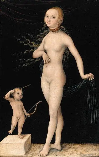 Lucas Cranach the Elder Venus and Cupid 1525 Madonna dei fusi Леонардо да - фото 7