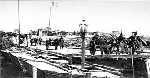 Обозные телеги 1890е гг Китайский военачальник со свитой Гуандун 1890е - фото 20