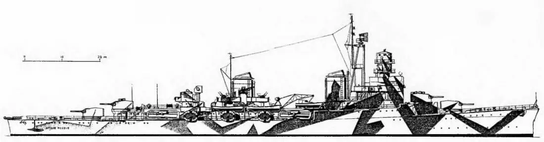 Легкий крейсер Аттилио Реголо 1943 г Наружный вид Эскадренный - фото 63