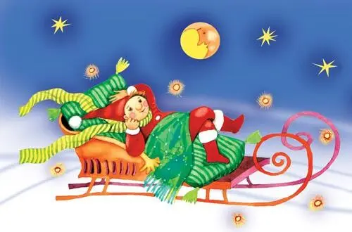 Горизонт озарился вдруг радужным сиянием и Санта Клаус со своими помощниками - фото 9