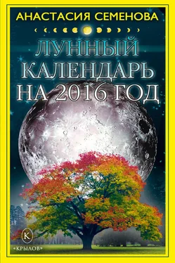 Анастасия Семенова Лунный календарь на 2016 год обложка книги