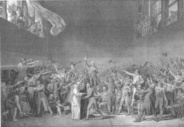 Клятва в зале для игры в мяч художника Жака Луи Давида 17481825 В - фото 21