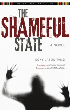 Sony Tansi The Shameful State обложка книги