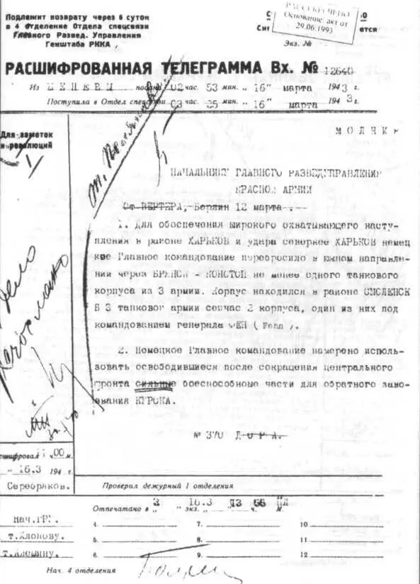 Без права на ошибку Книга о военной разведке 1943 год - фото 67