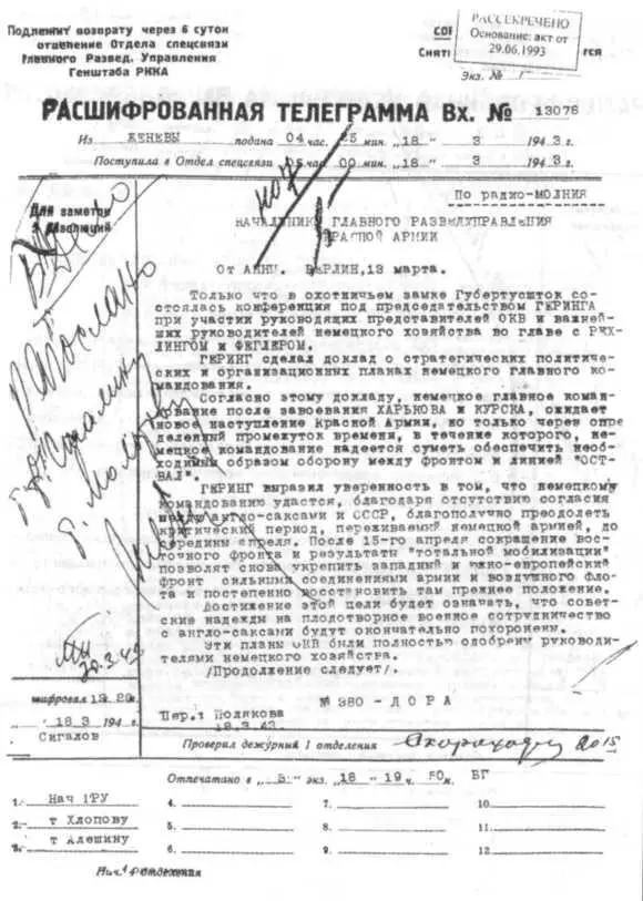 Без права на ошибку Книга о военной разведке 1943 год - фото 68