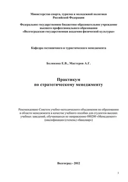 Андрей Мастеров Практикум по стратегическому менеджменту обложка книги