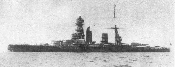 Линейный корабль Нагато 1920е гг Линейный корабль Мутсу 1926 г - фото 14