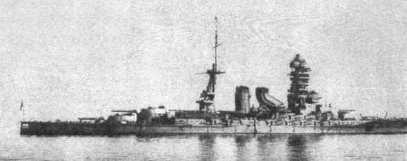 Линейный корабль Нагато 1920е гг Линейный корабль Мутсу 1926 г - фото 15