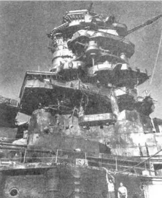 Нагато на рейде Йокосуки 1945 г Остаток 1944 года и первый месяц 1945 года - фото 65