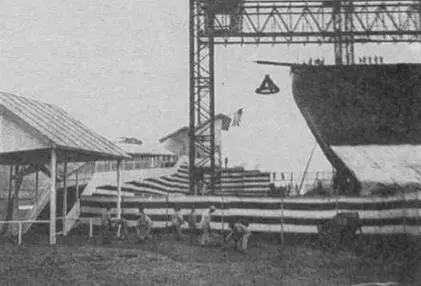 Линейный корабль Мутсу на стапеле Все фото сделаны в период июля 1918 по - фото 9