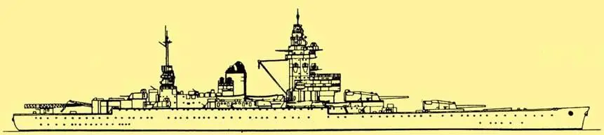 Страсбург 1939 Рисунки из книги ЗБрейера Линейные корабли и линейные - фото 26