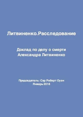 Сэр Роберт Оуэн Литвиненко. Расследование обложка книги