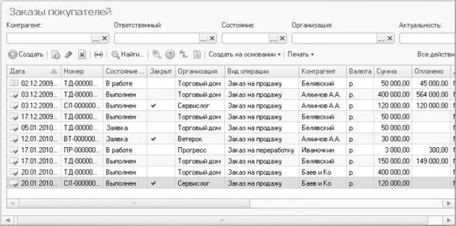 Рис 414Журнал документов Заказы покупателей Для эффективной работы в журнале - фото 185