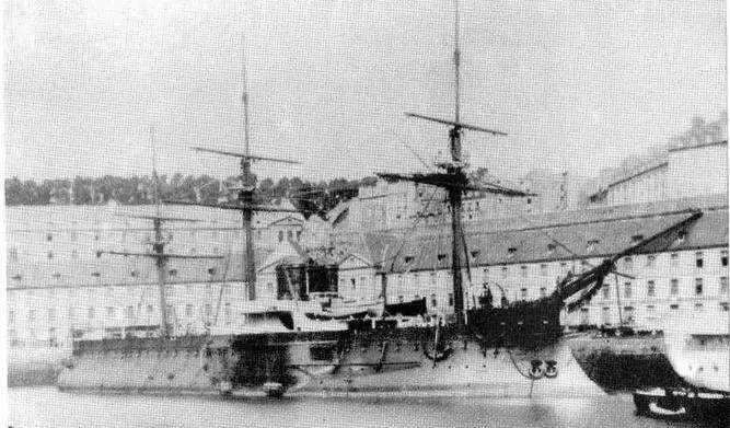 Броненосец Дввастасьон в 1880е гг Броненосец Девастасьо - фото 60