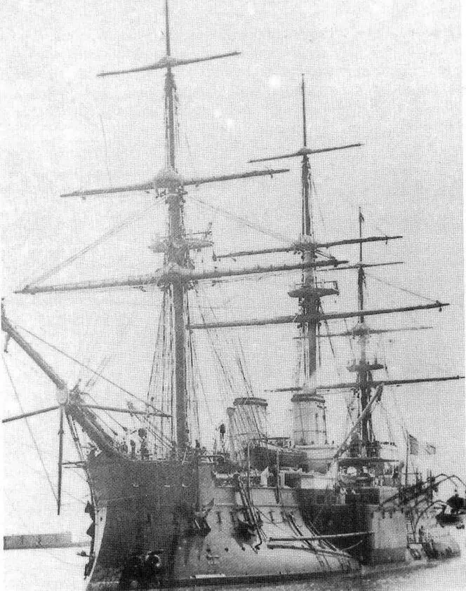 Броненосец Дввастасьон в 1880е гг Броненосец Девастасьон в 1880е гг - фото 61